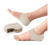 Manches de Talon, 2 PCS Élastique Chaussette de Talon Protection Peau sèche Hydratante, Pied Craquelé, Tendinite d'Achille, Fasciite Plantaire, Aide à Soulager la Douleur, Empêche la Friction du Talon