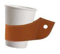 Manches de tasse - manches de café | Manches de tasse à emporter | Manches de protection de tasse portable avec poignées ergonomiques Couvertures de tasses résistantes à la chaleur en cuir PU