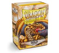 Manches du bouclier du dragon or mat (100 pièces)