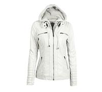 Manches Longues Dames Veste en Cuir PU Veste en Cuir Veste Courte pour Femmes Veste Femme Combinaison Moto