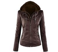 Manches Longues Dames Veste en Cuir PU Veste en Cuir Veste Courte pour Femmes Veste Femme Combinaison Moto