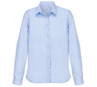 Manches Longues Popeline Chemisier Partie Recyclé Polycoton Femmes Chemise Par