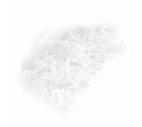 Manches Sans Montures Manches, 100pcs Nouveau Manchons De Compression En Plastique Clair Pour Lunettes Sans Monture Accessoires De Fixation Outils lunettes Accessoires Outils (1.4 * 0.8 * 7.0mm)