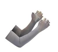 Manches UV pour femmes, manches UV - Refroidissement respirant - Protection contre les cicatrices - Crème solaire pour le cyclisme, la pêche d'équitation, gris, Siehe Beschreibung