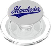 Manchester City England Varsity Script Maillot de Sport Classique PopSockets PopGrip pour MagSafe