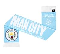 MANCHESTER CITY F.C. Écharpe pour Homme, Tricot Doux Tour de Cou, Ligue des Champions, Gaming Merchandise, Idee Cadeau (Taille Unique, Écharpe Bleu)