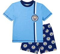 MANCHESTER CITY F.C. Pyjama en coton pour garçon Motif ville de football officiel pour enfants et adolescents, bleu, 11-12 ans