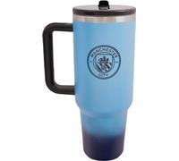 Manchester City FC - Bouteille thermos, 1,1 L BS5936 (taille unique) (Bleu/Noir/Blanc)