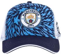 Manchester City FC - Casquette camionneur "UCL" TA12060 (taille unique) (Bleu ciel/Bleu/Blanc)