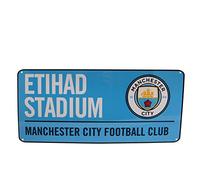 Manchester City FC - Plaque de rue (Taille unique) (Bleu clair/blanc)