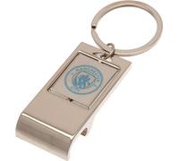 Manchester City FC - Porte-clés "Executive" avec ouvre-bouteille TA7440 (taille unique) (Argent/Bleu)