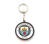 Manchester City FC - Porte-clés avec blason officiel, Blanc, Taille unique