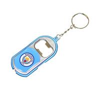 Manchester City Unisexe Lampe de Poche Décapsuleur Porte-clés, Multicolore