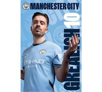 Manchester City FC - Poster "Jack Grealish" TA12335 (91 cm x 61 cm) (Bleu/Weiß)