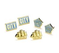 Manchester City Football Club Set of Three Stud Earrings