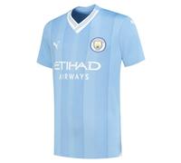 Manchester City Maillot Domicile Enfants 2023/24 Saison - Équipe Bleu Clair - Taille: 15/16 Ans