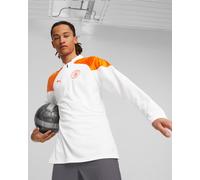 Manchester City Puma Sweat Training Top demi-zippé Blanc 2024