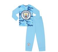 MANCHESTER CITY Pyjama long camouflage pour garçon Football Club, bleu, 12-13 ans