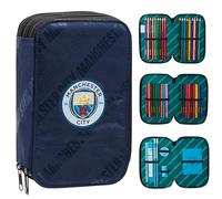 Manchester City Trousse Scolaire, Ensemble de Papeterie à Colorier École, Fourniture pour Enfants
