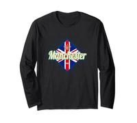 Manchester City UK Rétro Royaume-Uni Vintage Angleterre Manche Longue