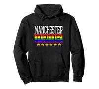 Manchester Pride Drapeau Arc-en-Ciel Gay Lesbienne Queer LGBT Sweat à Capuche