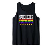 Manchester Pride England Drapeau Arc-en-Ciel Gay Lesbienne Queer LGBT Débardeur