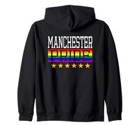 Manchester Pride England Drapeau Arc-en-Ciel Gay Lesbienne Queer LGBT Sweat à Capuche