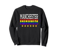 Manchester Pride England Drapeau Arc-en-Ciel Gay Lesbienne Queer LGBT Sweatshirt