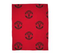 Manchester United Couverture Polaire Officielle FC Character World | Super Douce, Motif Blason de Football | Chaude et Super Douce au Toucher | Parfaite pour la Maison, la Chambre, Les soirées Pyjama