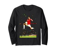 Manchester United Eric Cantona Leap Coupe du Monde de Football Manche Longue