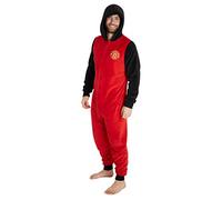 Manchester United F.C. Combinaison Pyjama Homme - Onesie Adulte en Polaire Douce avec Capuche Taille S, M, L, XL 2XL et 3XL - Man United Football Club Officiel (M)