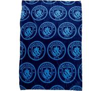 Manchester United FC - Couverture, polaire, blason AG3171 (taille unique) (Bleu)