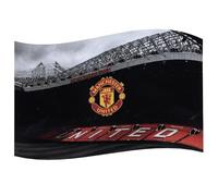 Manchester United FC - Drapeau OLD TRAFFORD (91 cm x 152 cm) (Noir/Rouge/Jaune)