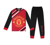 Manchester United FC Officiel - Pyjama Long thème Football - garçon - imprimé Effet Sublimation - Rouge - 13-14 Ans