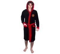 Manchester United FC officiel - Robe de chambre thème football - polaire - homme - noir - XL