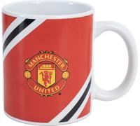 Manchester United FC - Tasse à café "Core", rayée TA12740 (Taille unique) (Rouge/Noir/Blanc)