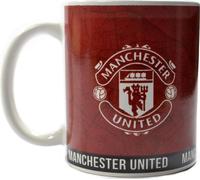 Manchester United FC - Tasse à café "Identity", 325ml BS4536 (Taille unique) (Rouge/Blanc)