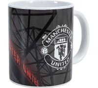 Manchester United FC - Tasse à café "Old Trafford" TA12586 (Taille unique) (Blanc/Noir/Rouge)