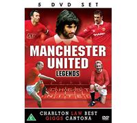 Manchester United Legends - 5 DVD SET Man Utd Football Club Legends Law Charlton Best Giggs Cantona