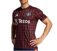 Manchester United Maillot Prématch Rouge/Noir Homme Adidas 23/24 L