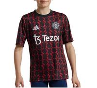 adidas Manchester United Prematch shirt 2024/2025 enfants noir 140
