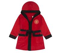 Manchester United officiel - Robe de chambre à capuche - polaire - bébé - 6-12 mois