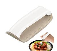 Manchette À Ustensiles - 3,54 X 1,18 X 0,39 Pouces Porte-ustensiles De Cuisine En Cuir | Poignée En Silicone Pour Fourchettes, Cuillères Et Couteaux | Aide À La Cuisson Mains Libres Pour La Maison, Le