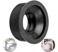 Manchette Caoutchouc Siphon Lavabo, DN 30/50, pour Tuyau d'écoulement DN50 HT int. Ø 50 mm et Tuyaux 1 ¼" ext. Ø 28-32 mm, Joint en Caoutchouc avec Butée Ø 55 mm, Joints Siphons Profondeur 25 mm