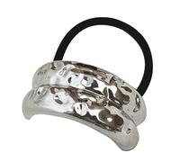 Manchette de cheveux de queue de cheval, cravate de cheveux en métal | Cravate élastique unique pour,Bandeau à en métal confortable pour les dîners quotidiens, les sorties décontractée