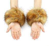 Manchette de poignet moelleuse, protège-manches d'hiver, sangles de poignet moelleuses, pour femmes et filles vacances d'hiver fête et sports de plein air comme le patinage et le ski