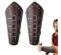 Manchette de protection médiévale Vambrace punk en cuir synthétique