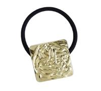 Manchette de queue de cheval dorée, poignets de cheveux pour queue de cheval,Supports de queue de cheval Manchette géométrique pour queue de cheval | Bandeau de queue de cheval à la mode, élastiques