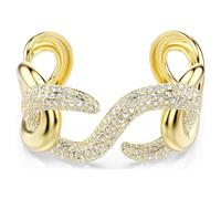 Manchette Dextera, Taille ronde, Blanche, Placage de ton or S