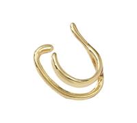 Manchette d'oreille en cuivre en forme d'arc, design minimaliste, bijou tendance, texture métallique, pour femme, non percé, confortable, A, Comme décrit, Comme décrit.